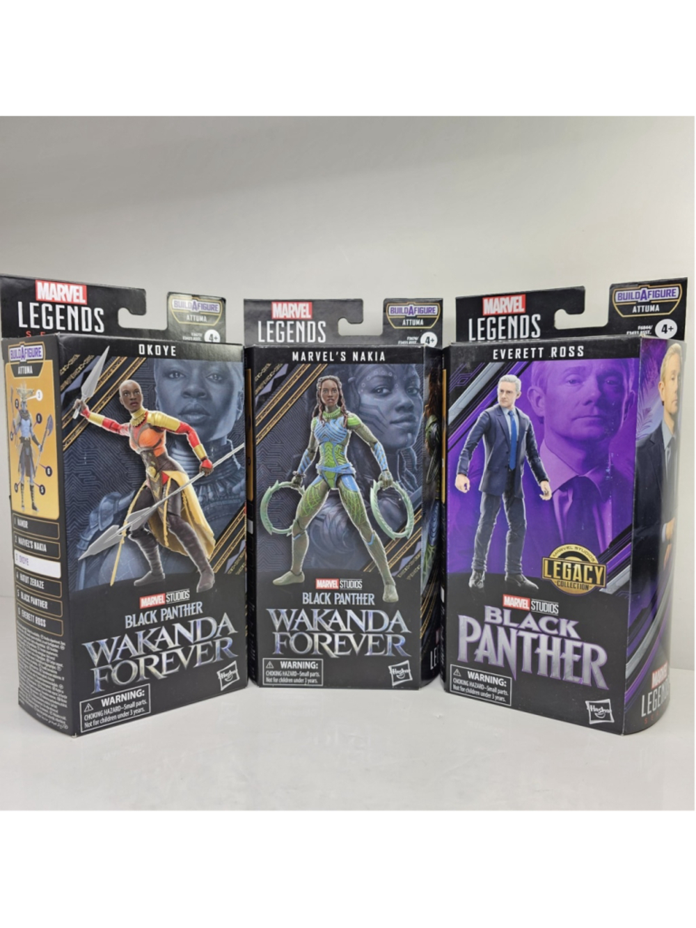 SEALED Marvel Legends Black Panther Wakanda Forever Okoye Nakia Everett Ross